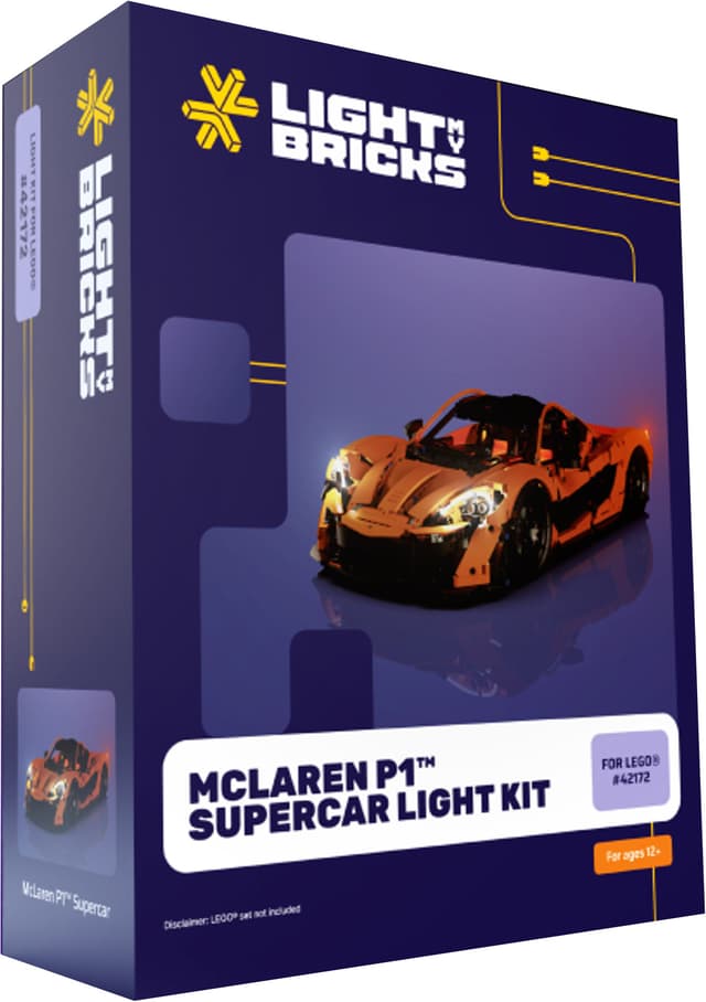Light My Bricks™ McLaren P1 Supercar lyskit