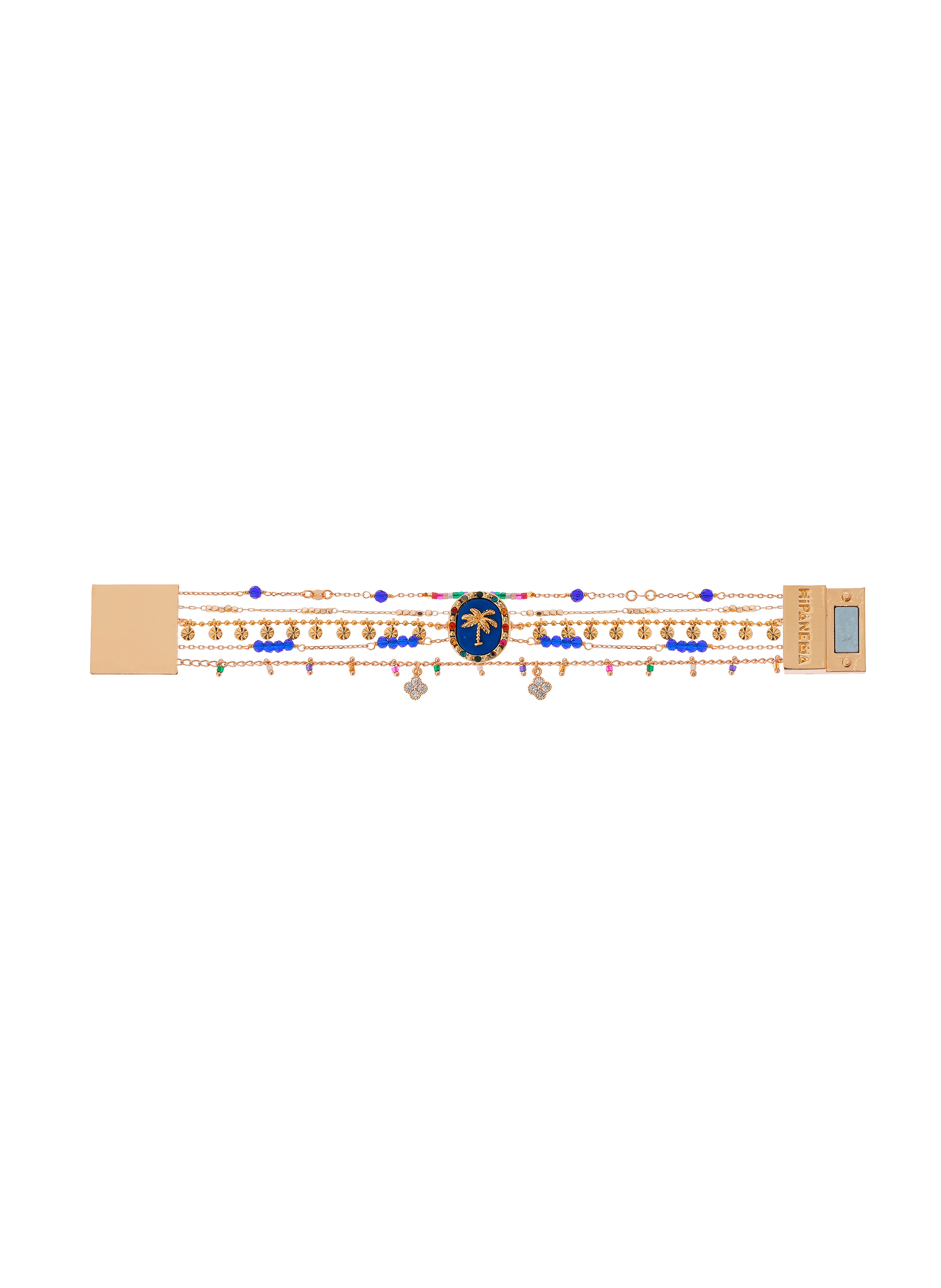 DAWN - Bracelet multiliens avec fermoir aimanté en perles | Multicolore