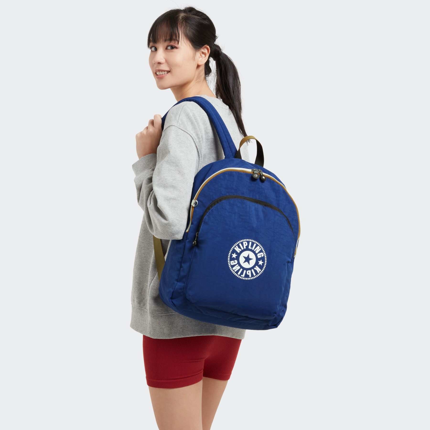 CURTIS L Grand Sac à Dos avec Housse pour Ordinateur - Deep Sky Blue Combo