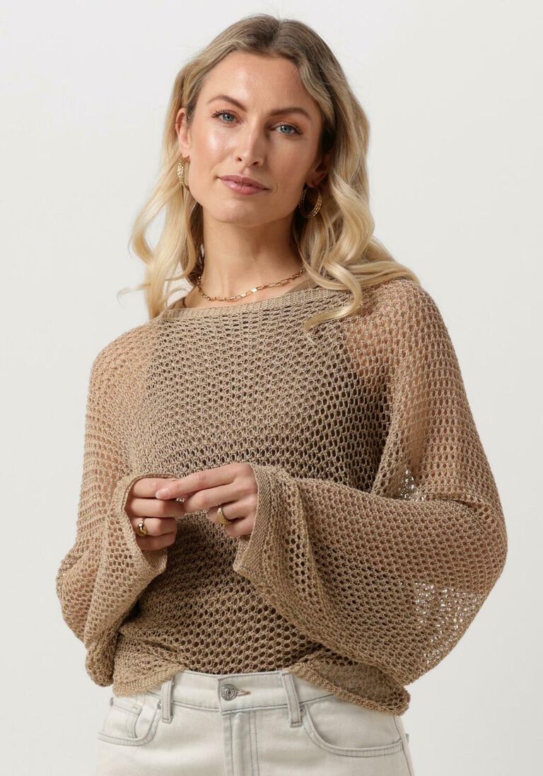RESORT FINEST beige resort finest trui crochet sweater