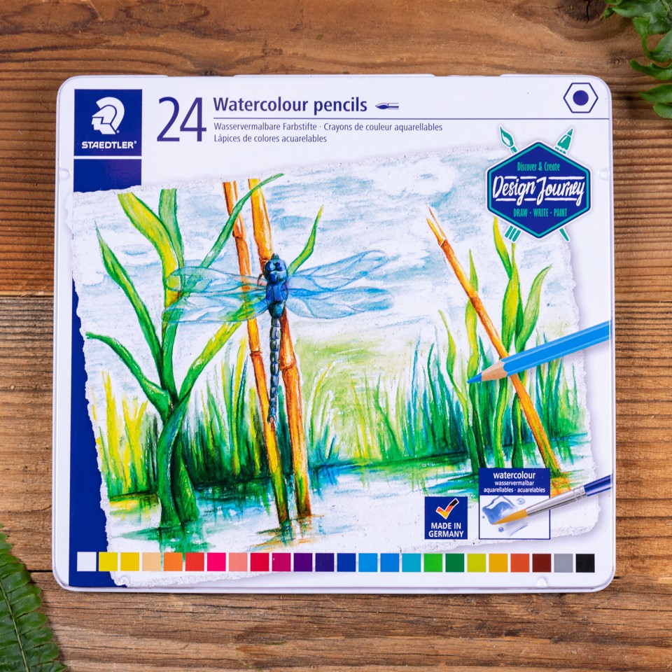 Staedtler - Akvarelfarveblyant, 24 stk