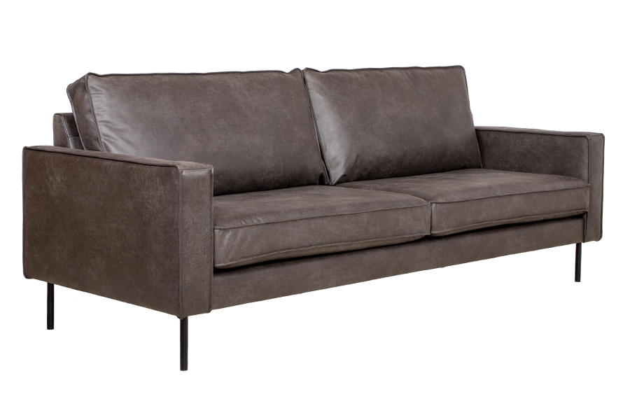Westin 3-seter I Colorado Granitt (70% hud og 30% polyester) med sorte ben