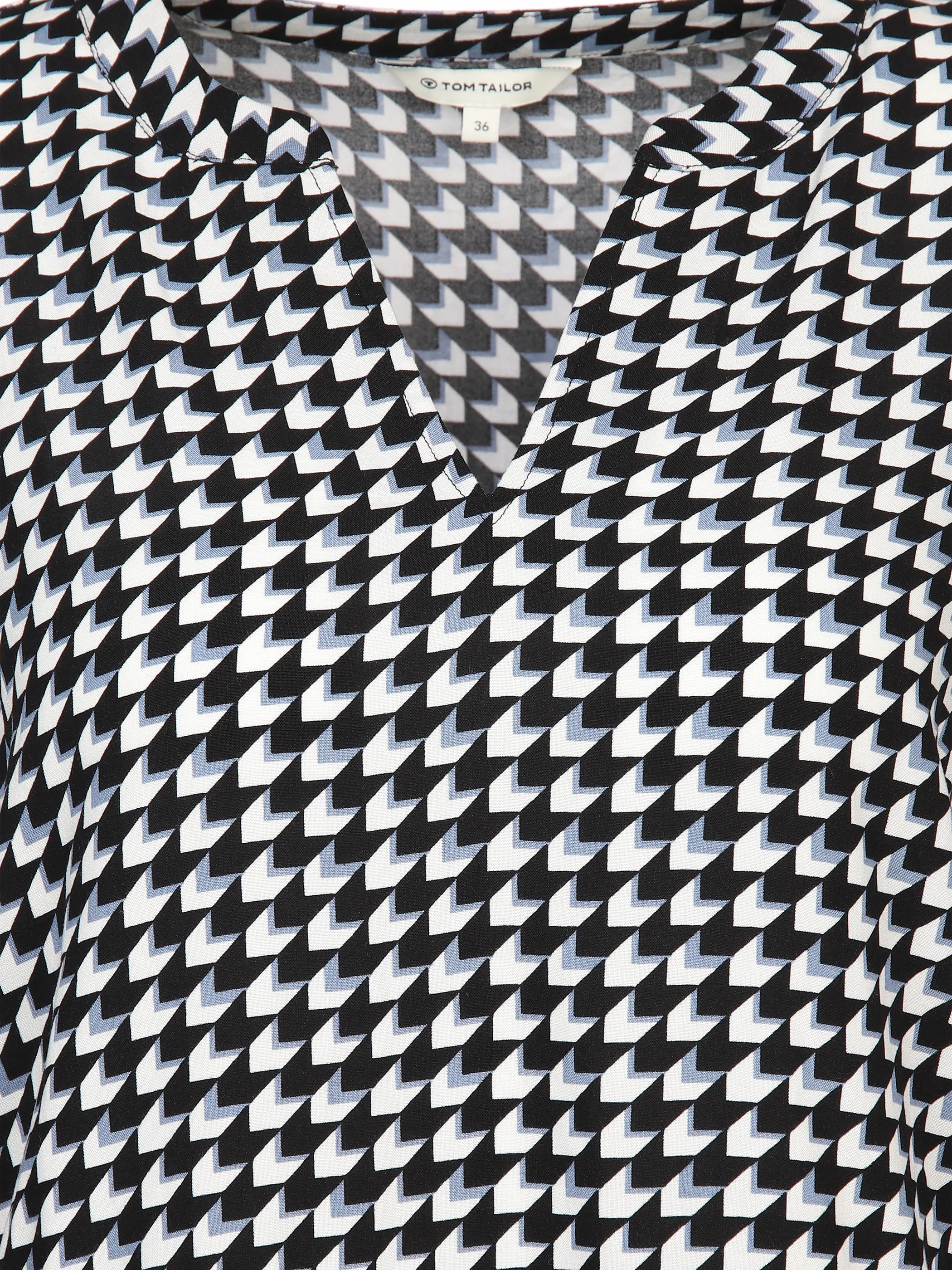 Damen Schlupfbluse mit Alloverprint