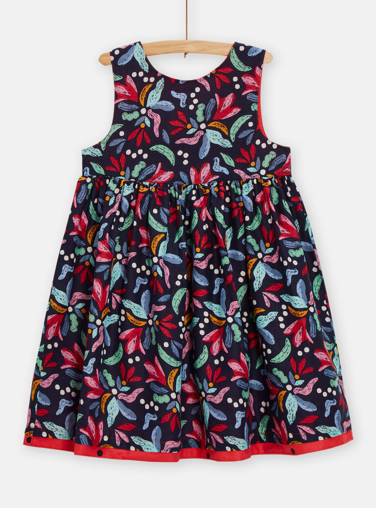 Robe réversible avec dos échancré pour fille