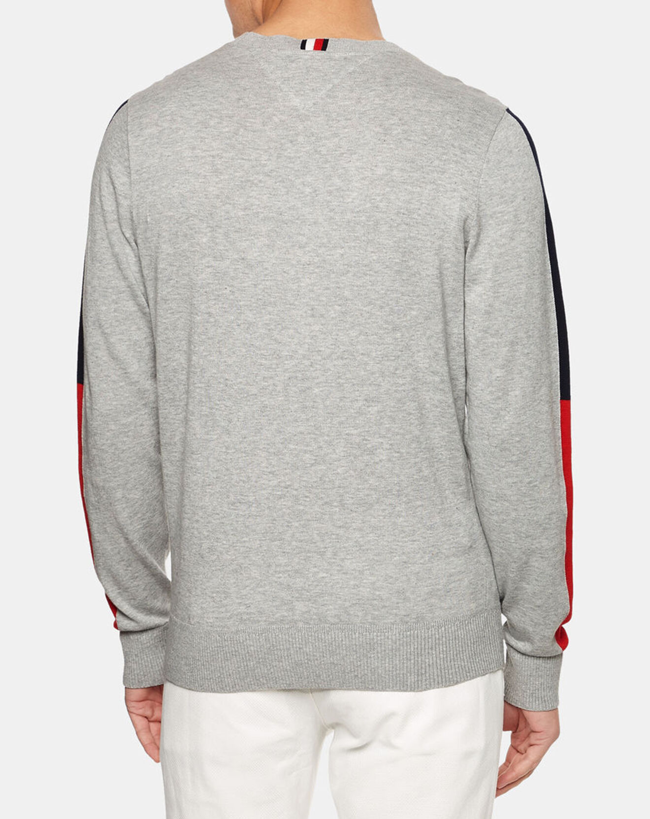 Tommy Hilfiger Sweat Colourblock col rond gris