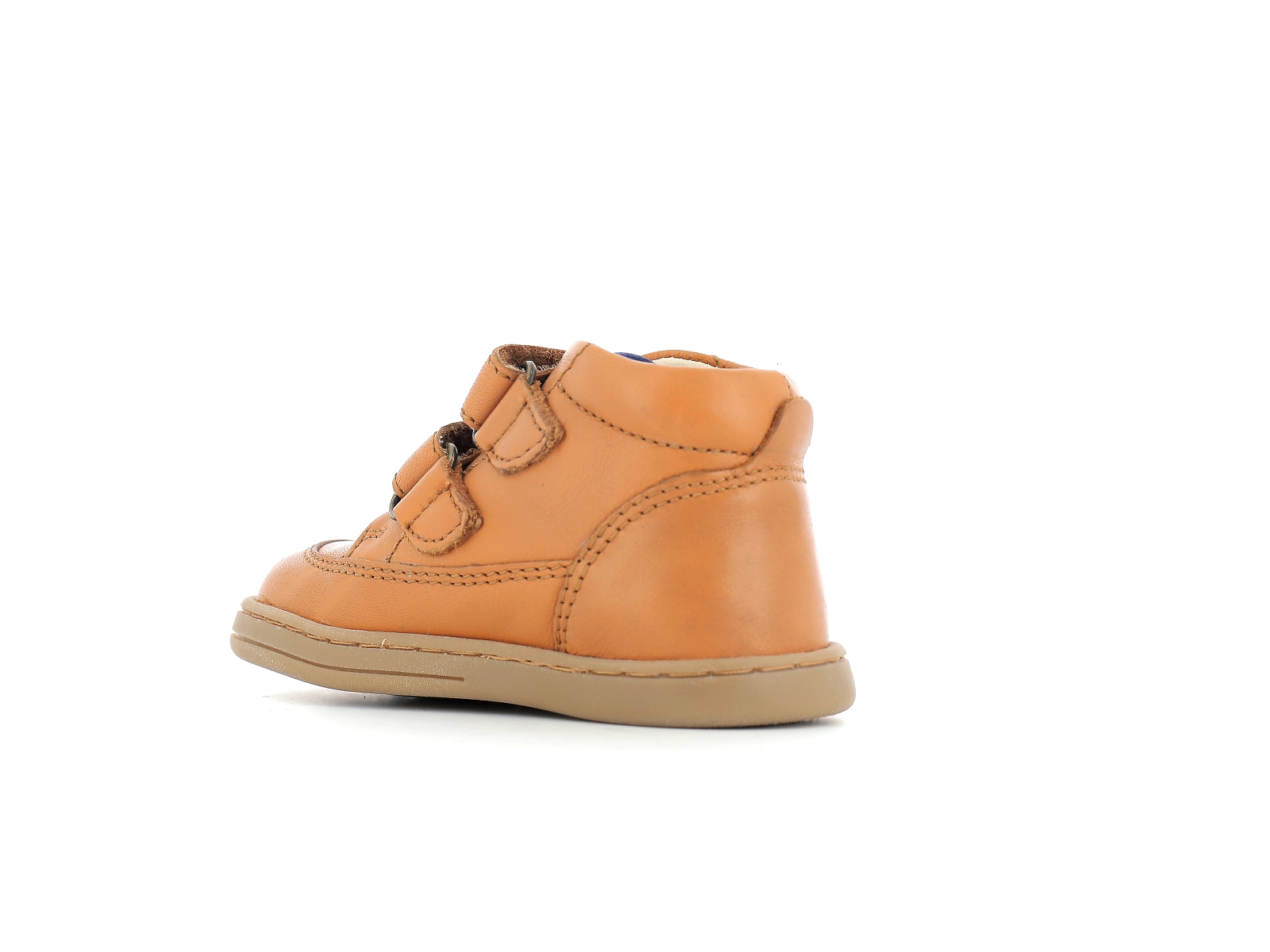Kickers-TRACTOK Cuir Camel