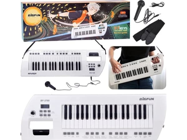 Jokomisiada Elektrisk piano + mikrofon Lekeinstrument for barn IN0173