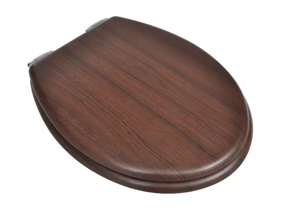 Lot de deux sièges effet bois marron 45 x 36 x 5 cm 02_0002943