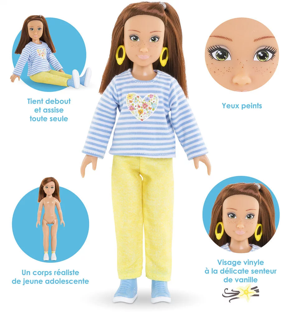 COROLLE GIRLS -POUPEE MANNEQUIN - COFFRET ZOE SHOPPING - 28CM