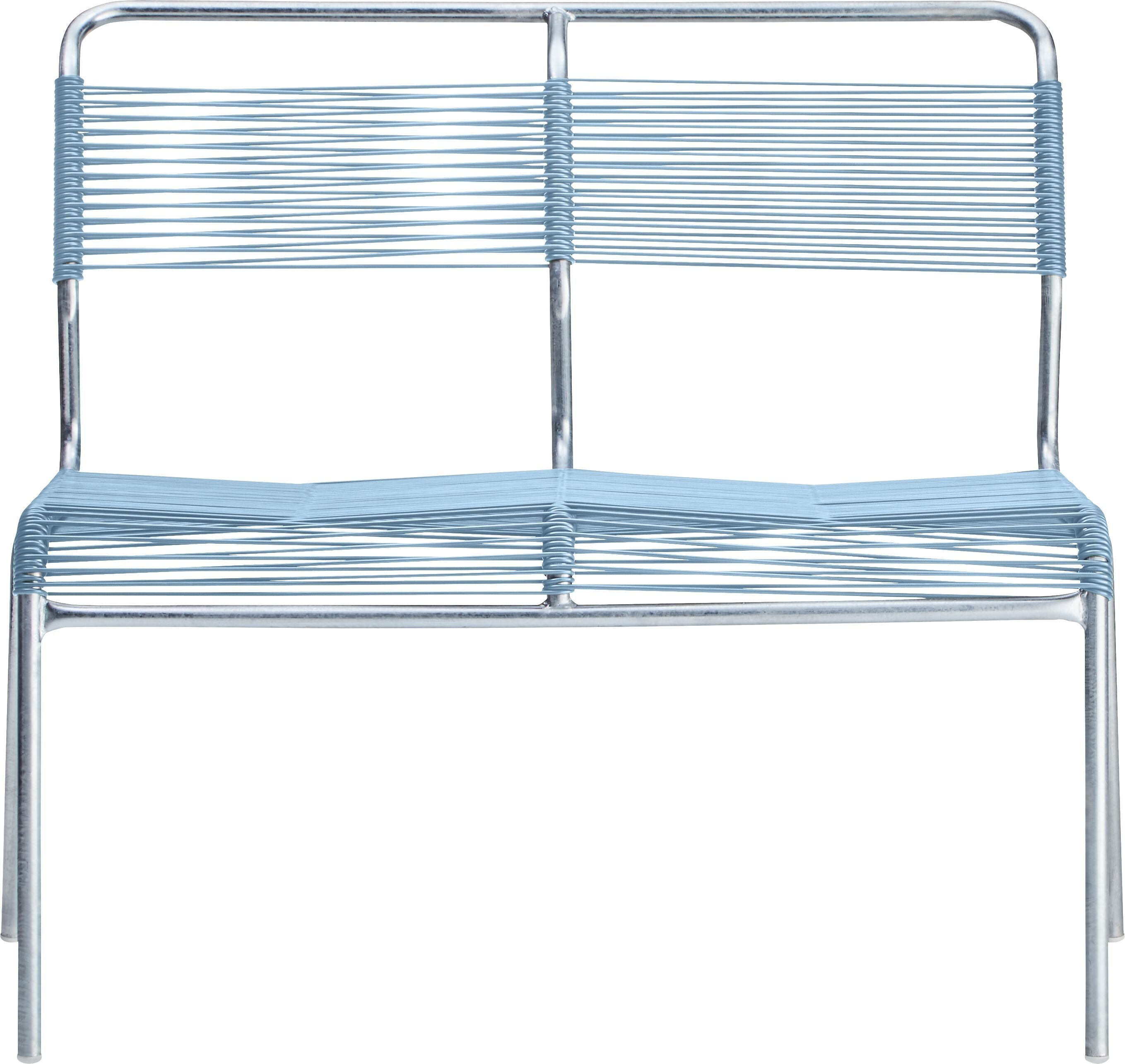 Schaffner SÄNTIS Bank - Pastellblau / B: 98.0 cm x T: 58.0 cm x H: 85.0 cm
