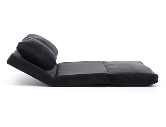 CONCEPT1 - Canapé lit Taida 2 places noir 120 x 68 x h62