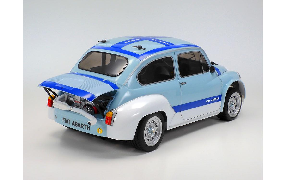 Tourenwagen Fiat Abarth 1000 TCR MB-01 Blau, Bausatz, 1:10<br>M-Chassis On-Road Modell mit Fiat Abarth 1000 TCR Berlina Corse Karosserie