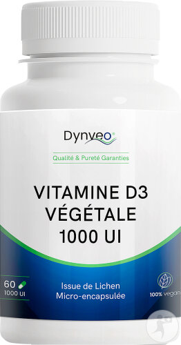 Dynveo Vitamine D3 Végétale 1000UI 60 Gélules