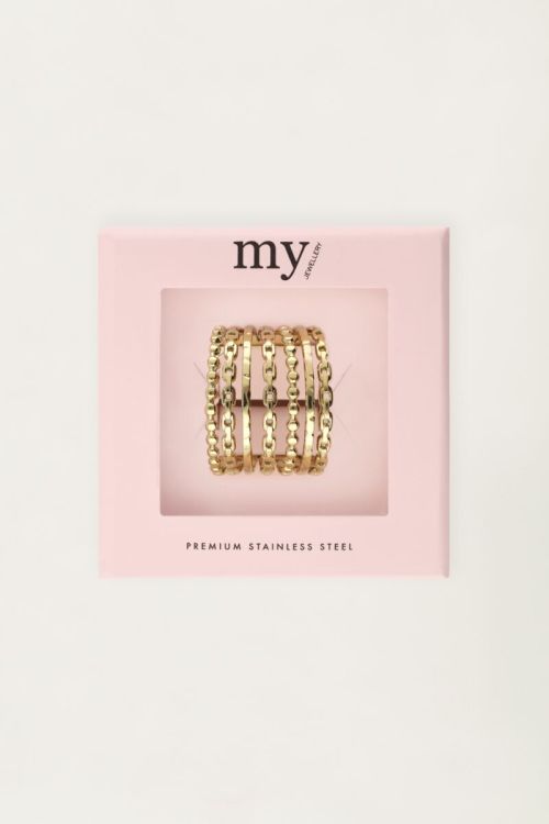 Statement kettingen ring