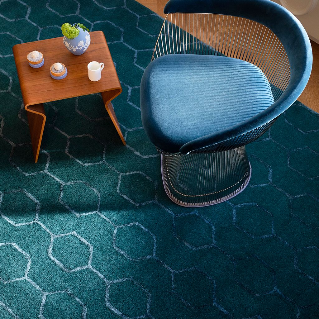 Vloerkleed Teal 039107 Gio  | Wedgwood Home