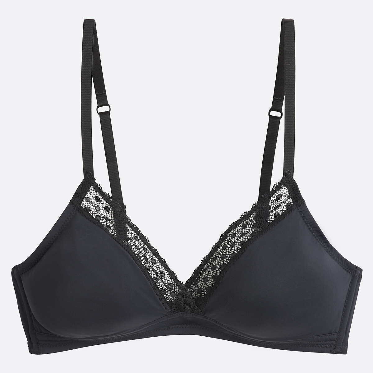 COLEÇÕES LA REDOUTE<br>Sutiã triangular acolchoado em microfibra Vikie