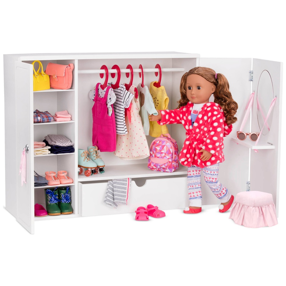 Our Generation Kleiderschrank aus Holz