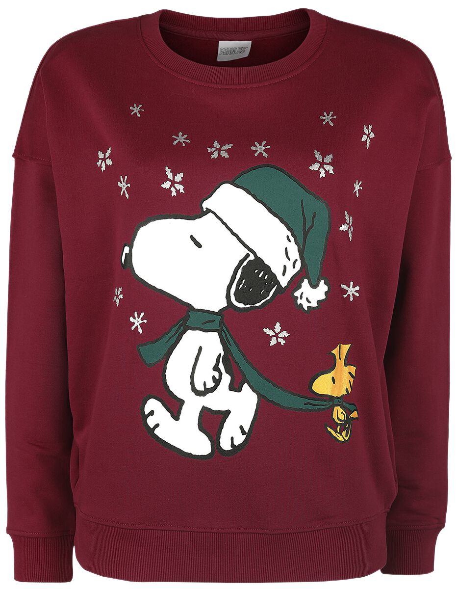 Snoopy - Neige - Sweat Oversize | Snoopy Pull De Noël