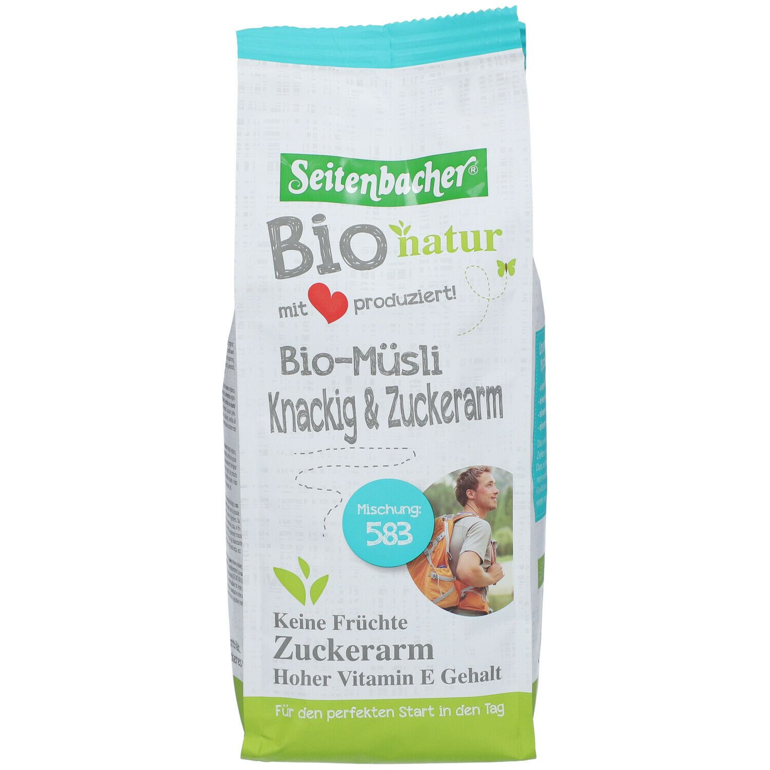 Seitenbacher® Bio natur Bio Müsli Knackig & Zuckerarm