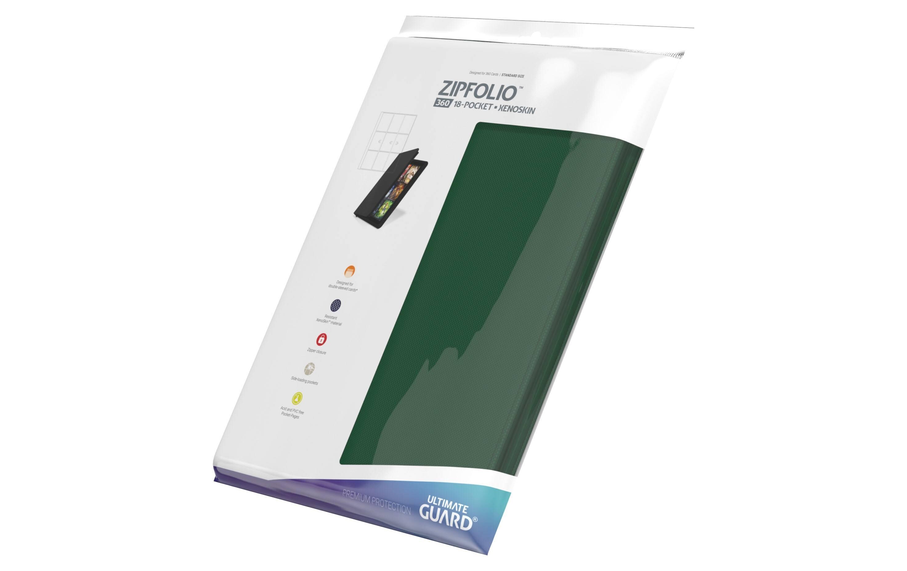 Karten-Portfolio ZipFolio XenoSkin 18-Pocket, grünHochwertige Kartenmappe