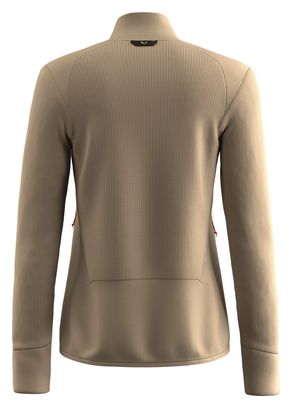 Polaire Femme Salewa Puez Waffle Hybrid Beige