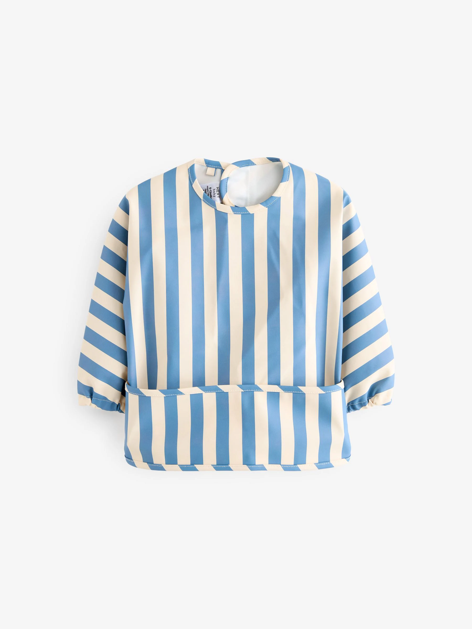 Blauw - Slabbetje met mouwen voor spenen en voeden