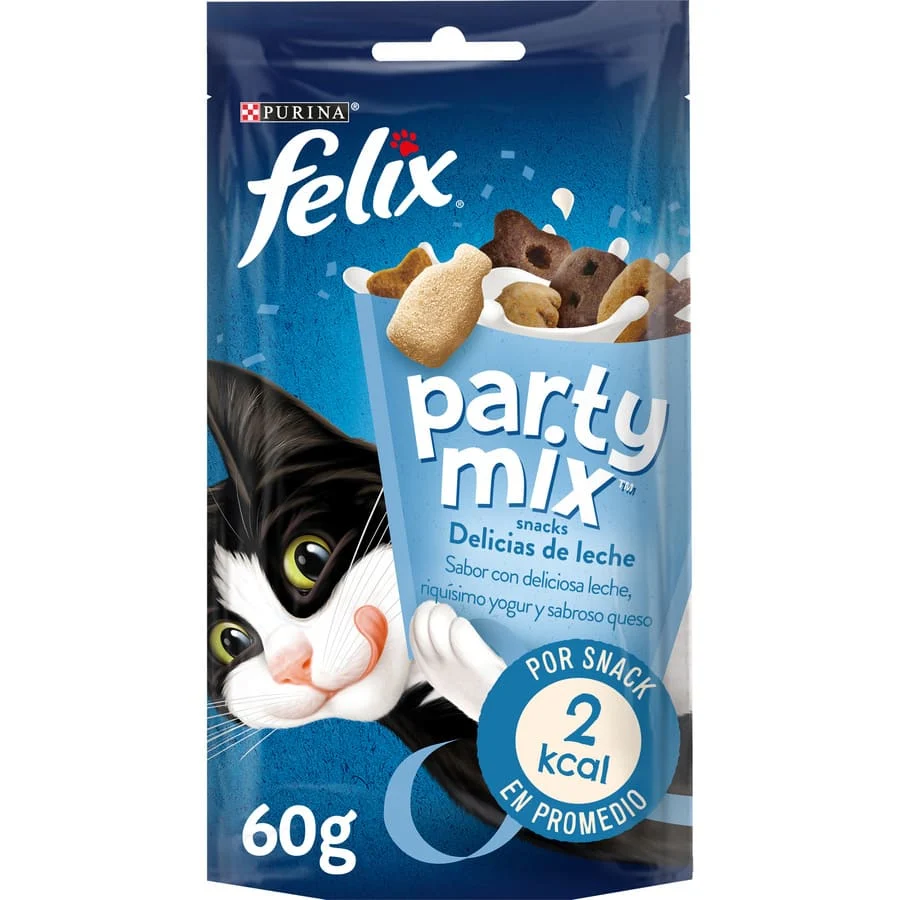 Felix Party Mix Petiscos Lácteos para Gatos