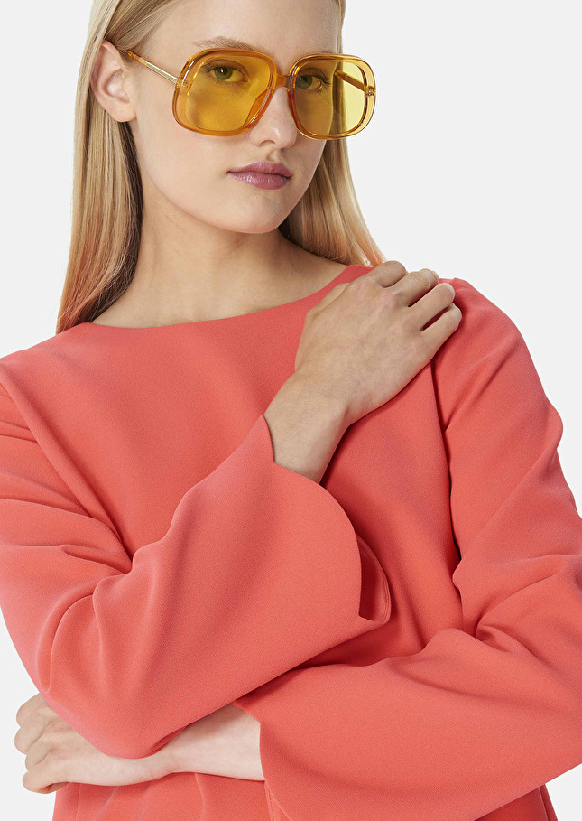 Robe Ruodacorail en crêpe