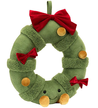 Jellycat Bamse - 44x37 cm - AmuseaBlå Decorated Christmas Wreath