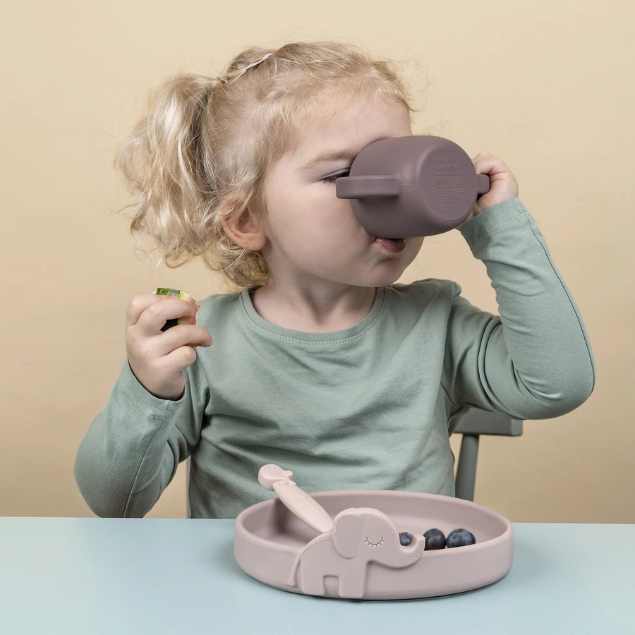 Done by Deer™ Geschirr-Set Peekaboo Deer friends in rosa