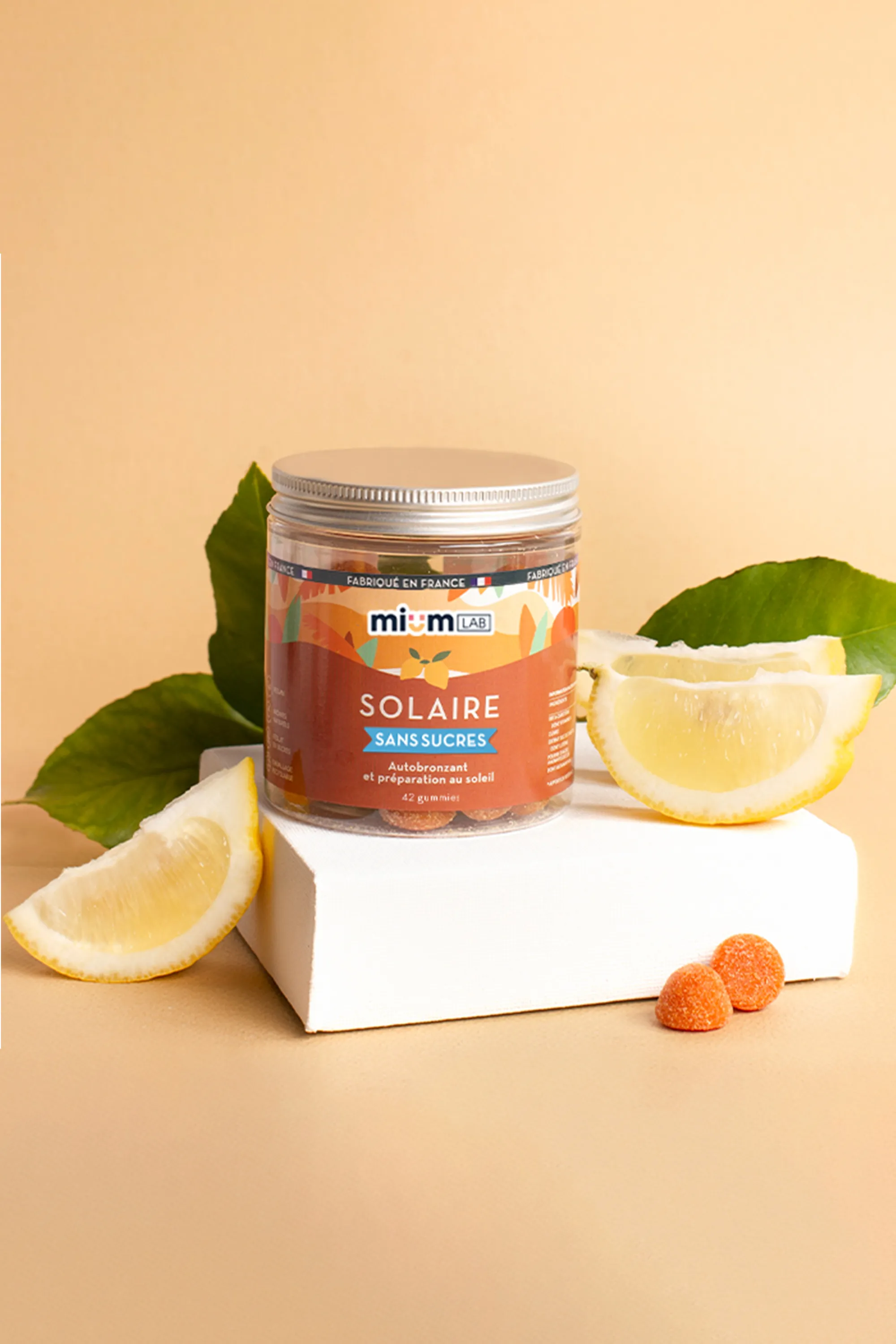 Mium Lab ex Les Miraculeux Compléments alimentaires gummies Solaire sans sucres-100 g