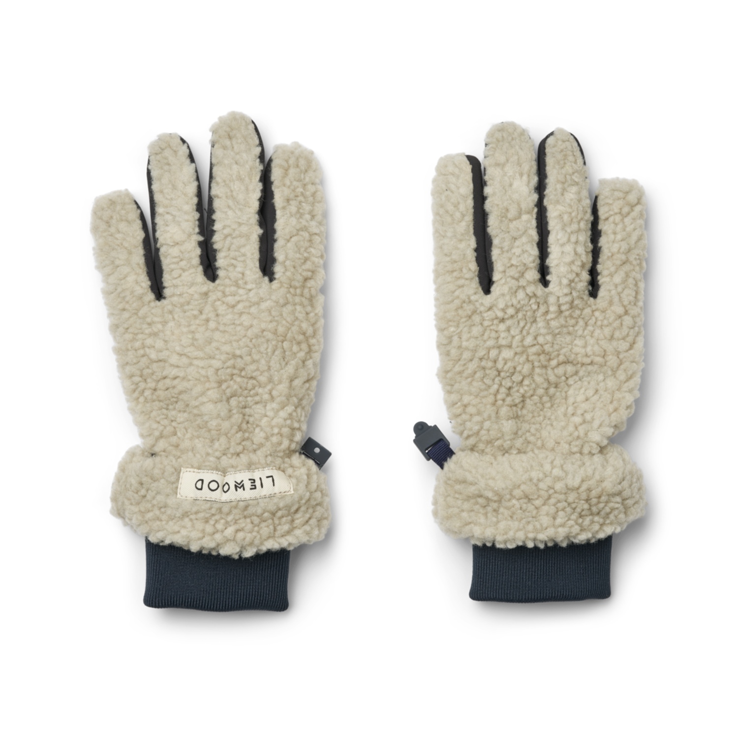 Liewood | Demi Pile Gloves | Mist / Classic navy