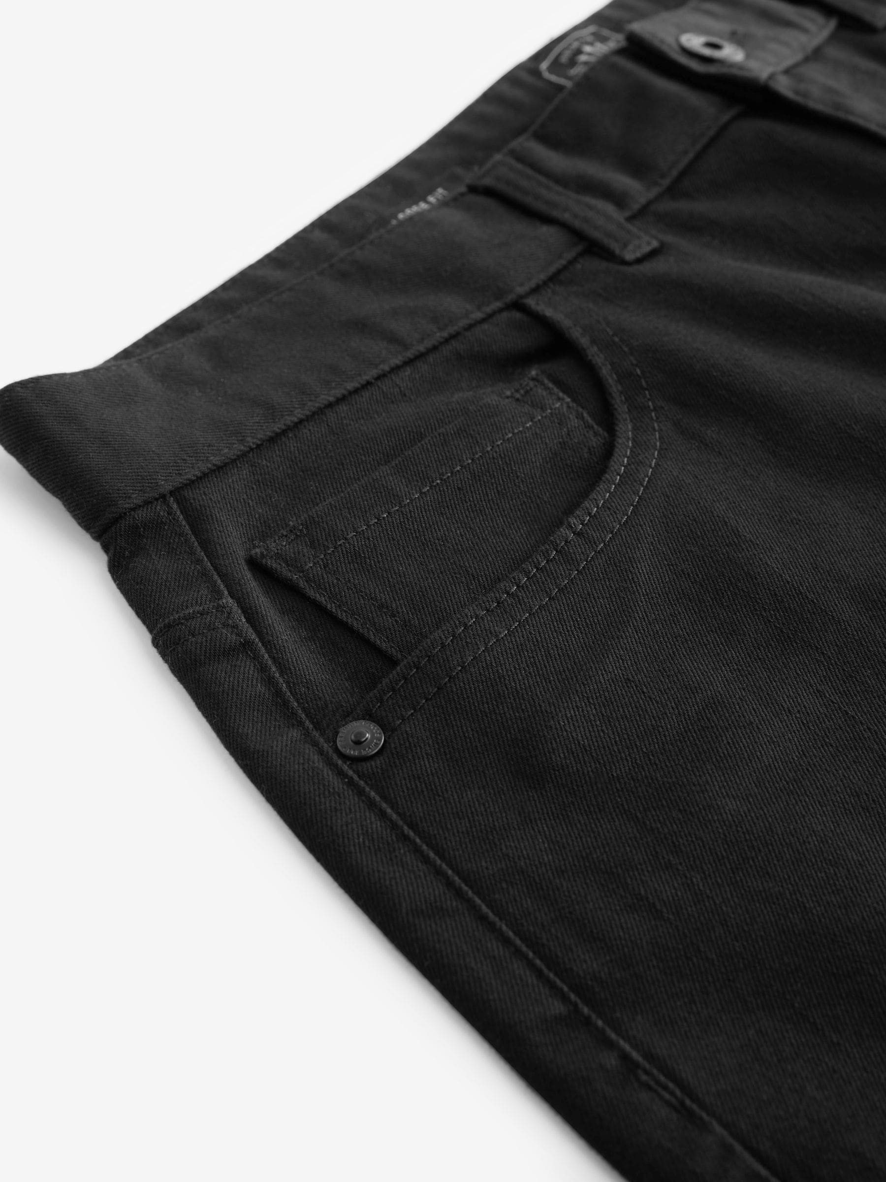 Effen zwart - Klassieke stretchy Jeans met relaxed fit