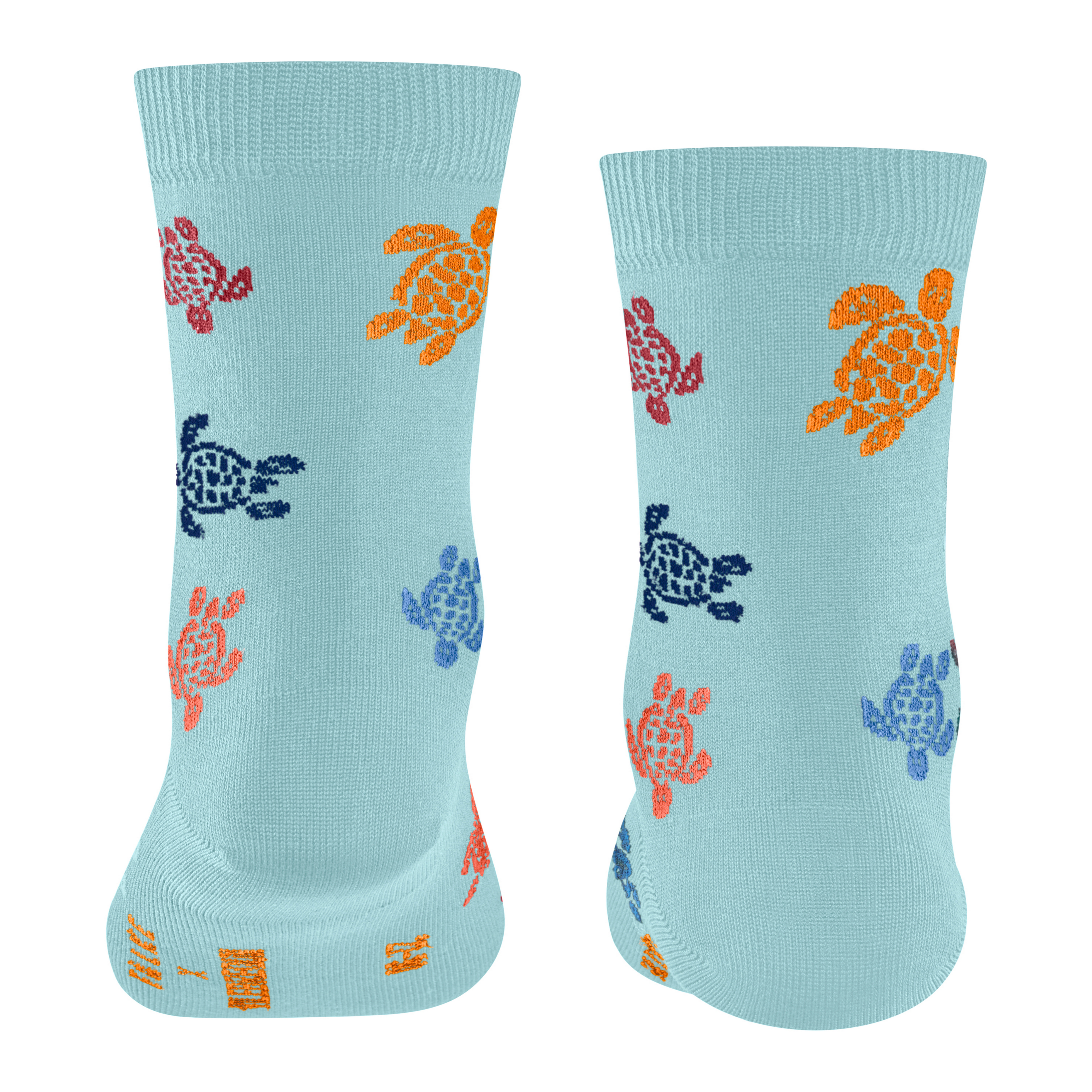 Chaussettes enfant Rondes des Tortues Multicolores | Vilebreauin