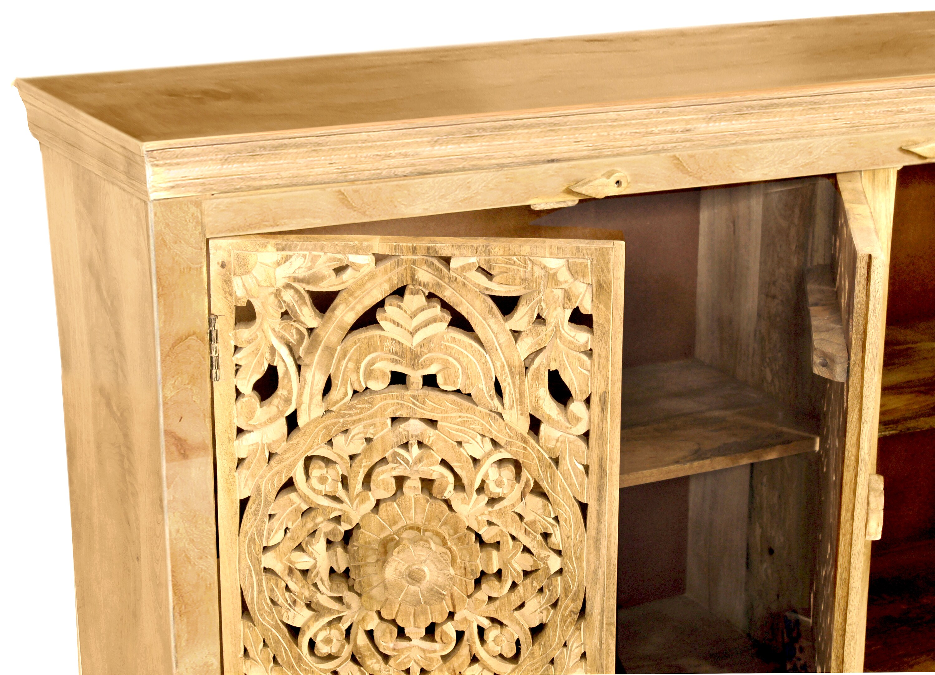 Sideboard Lakadee Mangoholz Kommode Wohnzimmer Esszimmer Schrank Highboard