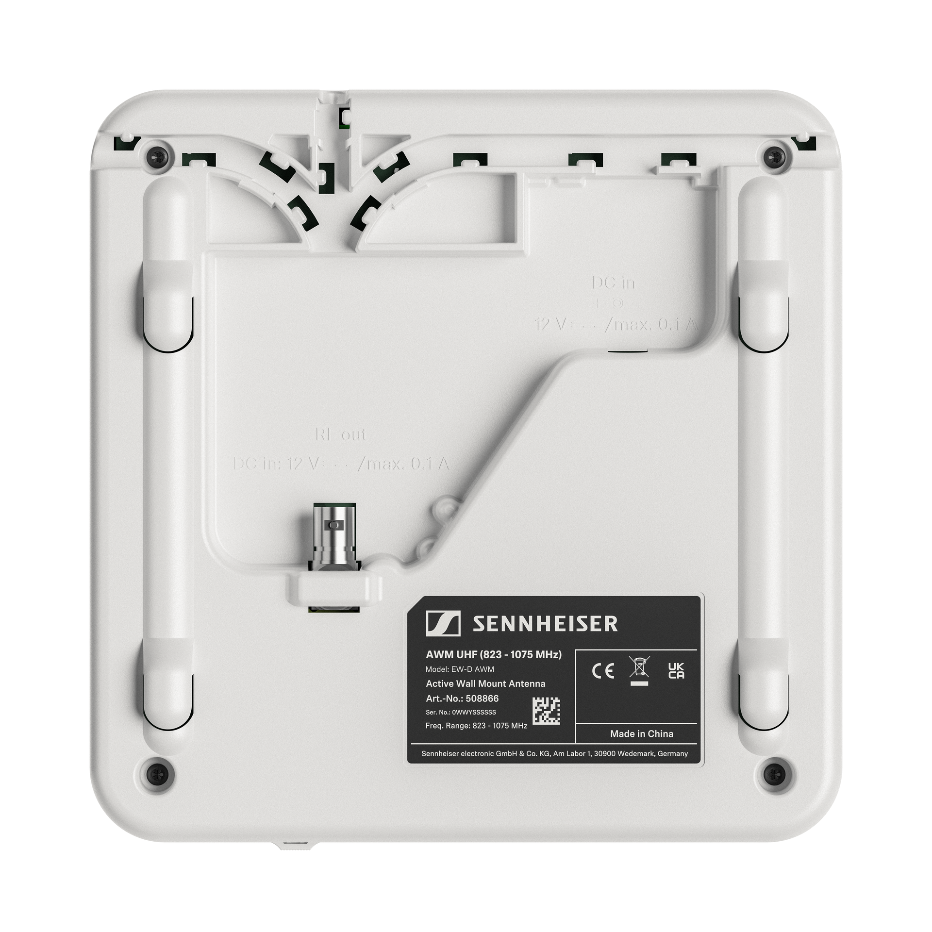 Sennheiser AWM UHF (823 - 1075 MHZ) actieve antenne met muurbevestiging