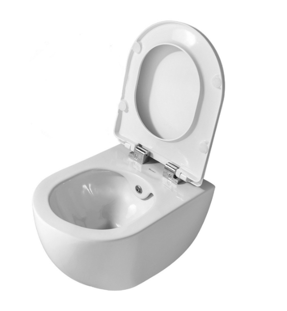 Geberit UP100 toiletset met Sanigoods Alpha randloos toilet met sproeier naar keuze en softclose zitting