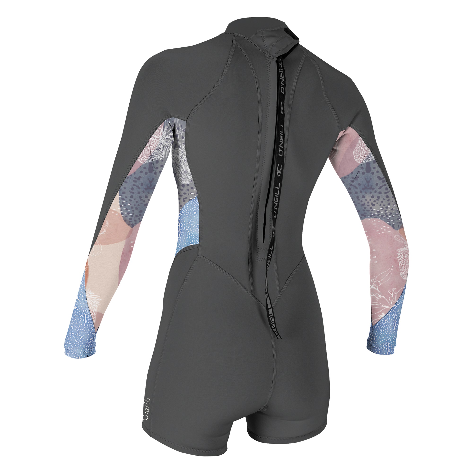 O'Neill Wms Bahia 2/1 Back Zip L/S Spring Graph / Desert