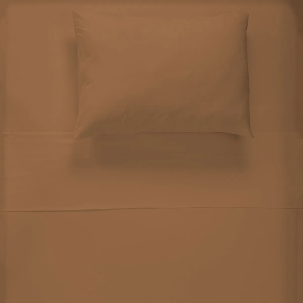 Origami Maison Ensemble Draps Flanelle Lit Double - Uni Caramel