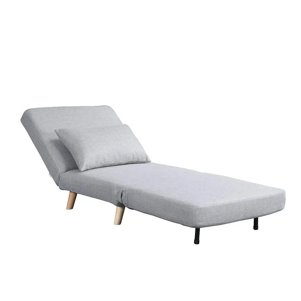 HOME DELUXE Slaapstoel SNOOZE - Beige 79 x 28 x 132 cm