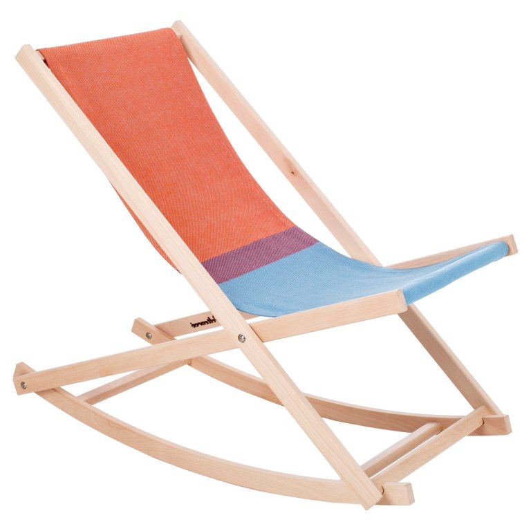 Weltevree Beach Rocker schommelstoel rood/blauw