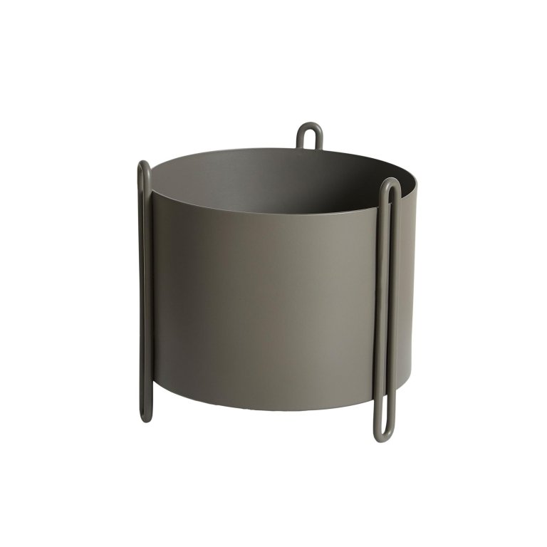 Woud Pidestall plantenbak small taupe