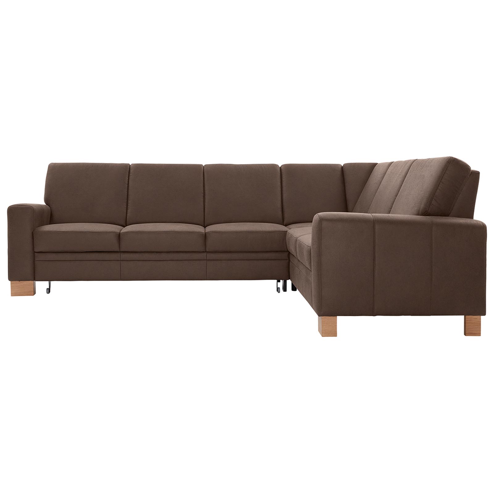 polsterpower Ecksofa - Saddle nougat - Basismodell - rechts