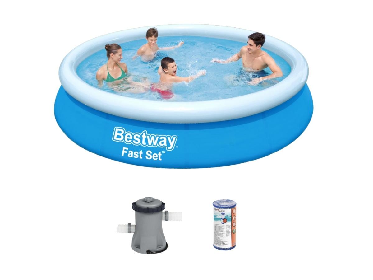 Bestway fast set 366x76cm zwembad – 3-delig