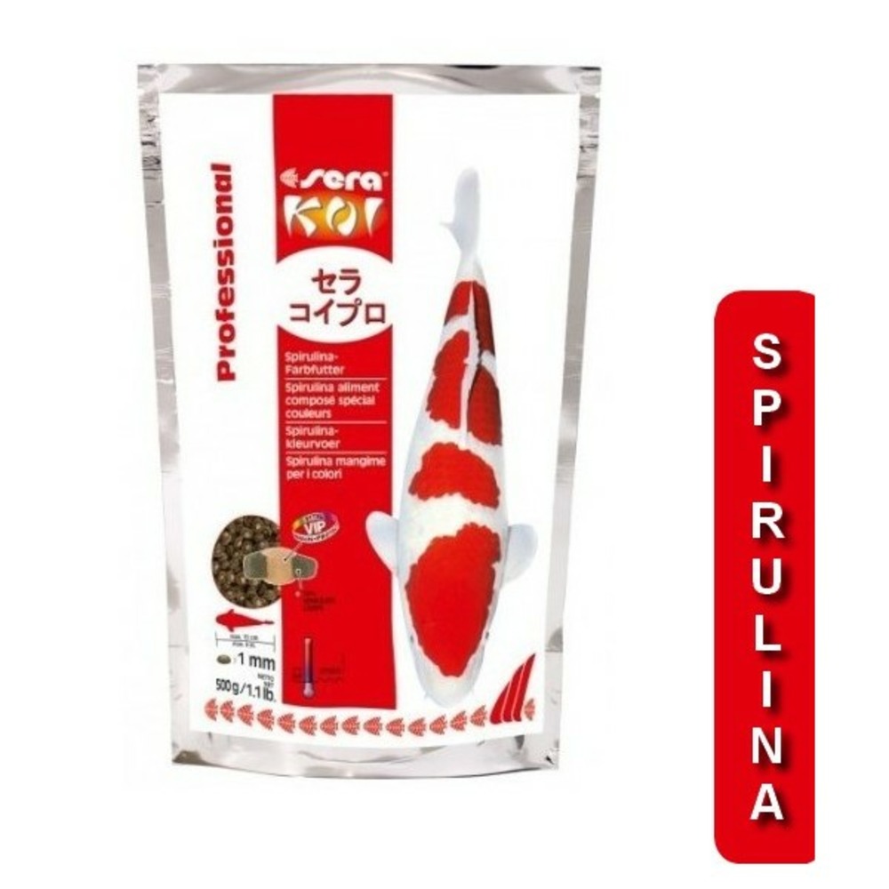 Spirulina 500g sera koi professional aliment composé spécial couleurs