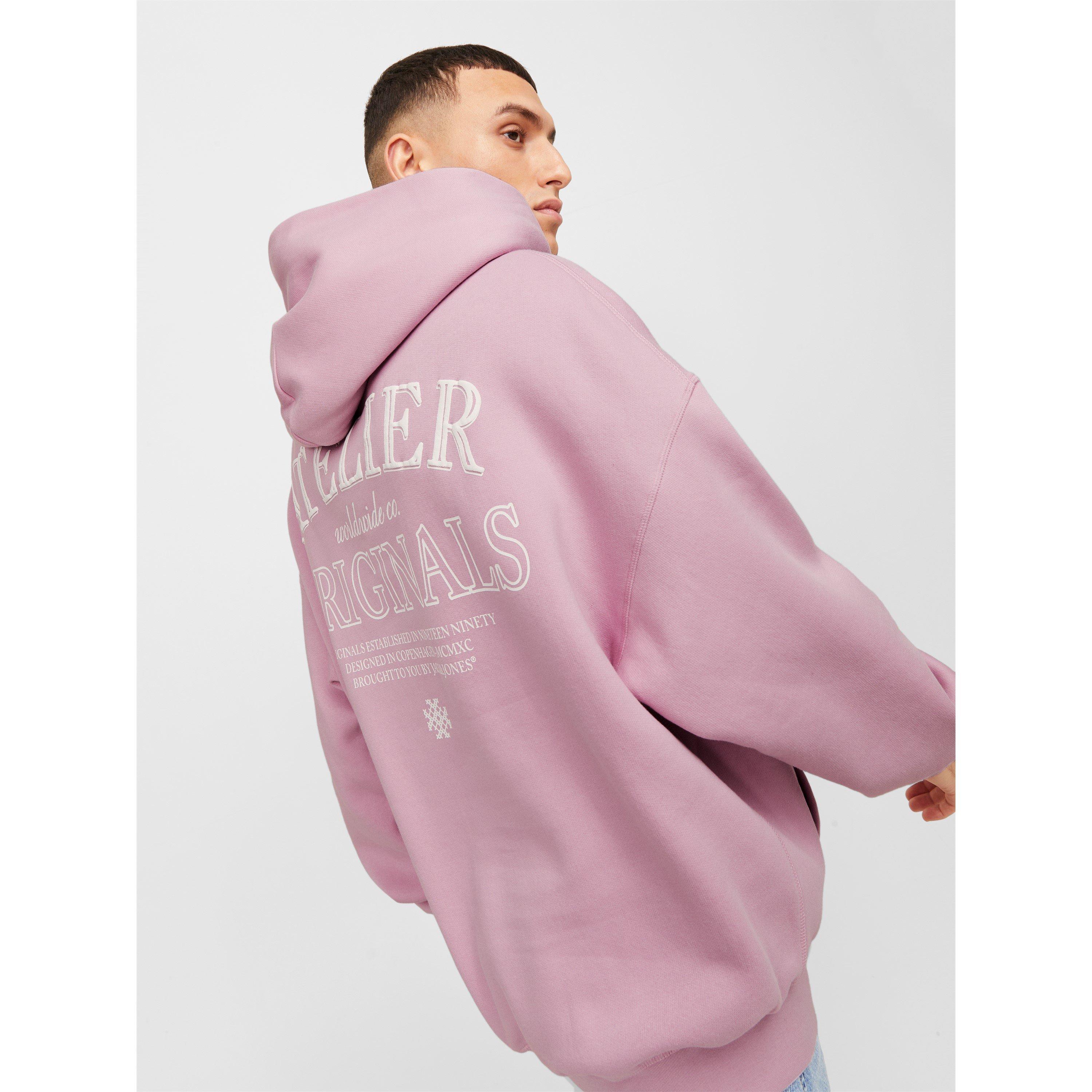 Jack and Jones Originals Atelier Back Print Hoodie Mens