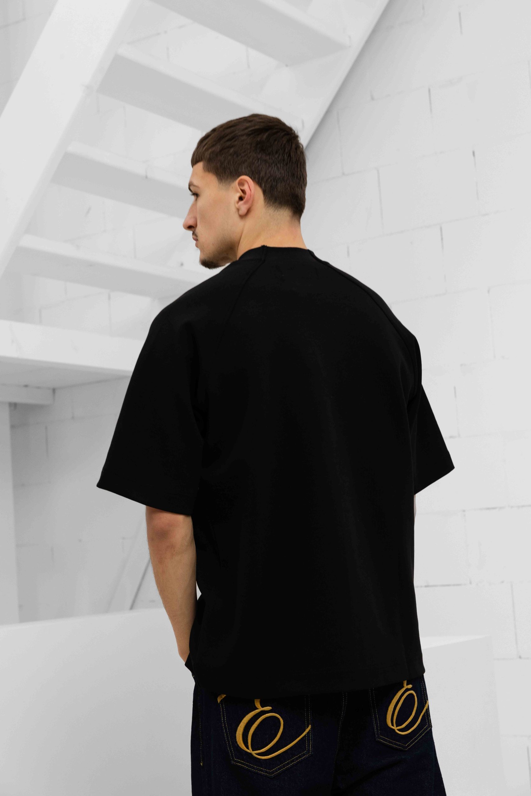 Croyez Raglan T-Shirt Heren Zwart