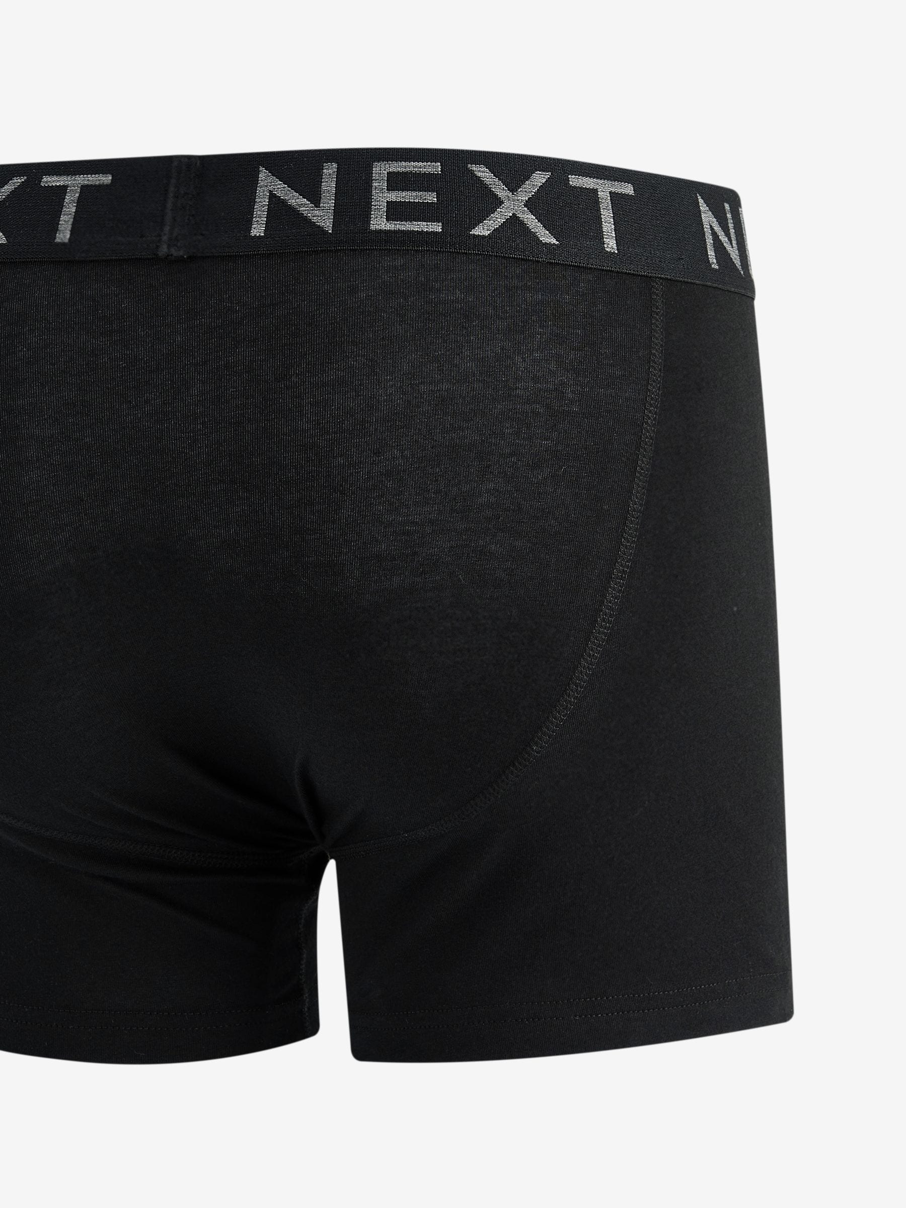 Zwart - Standaard - 10 Boxershorts zonder plooi