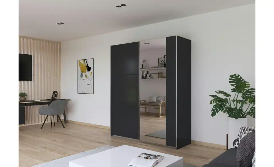 Schwebetürenschrank 175 cm
