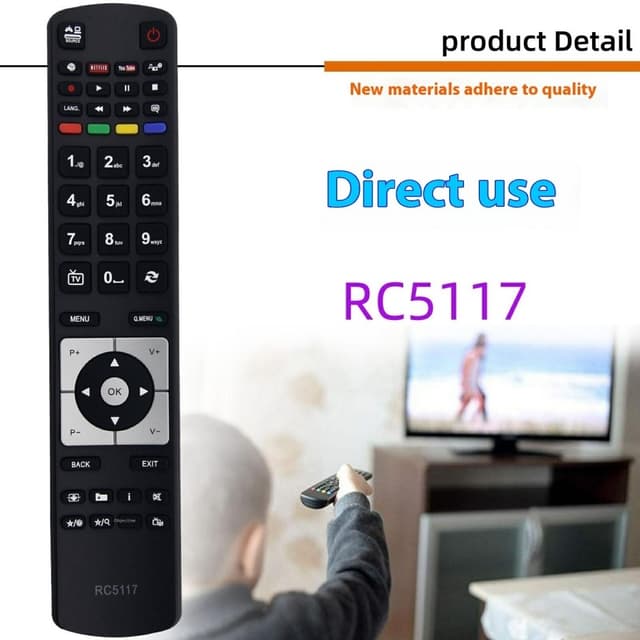 Udskiftning af fjernbetjening til RC5117 til Hitachi TV